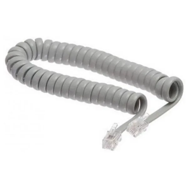 2M Spiral Telefon Ahize Kablosu - Gri