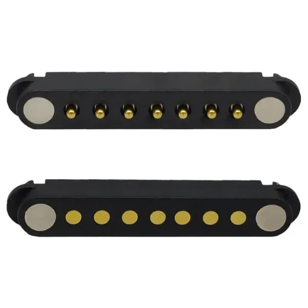 7-Pin 2.54mm Pogo Pin Manyetik Konnektör Takımı