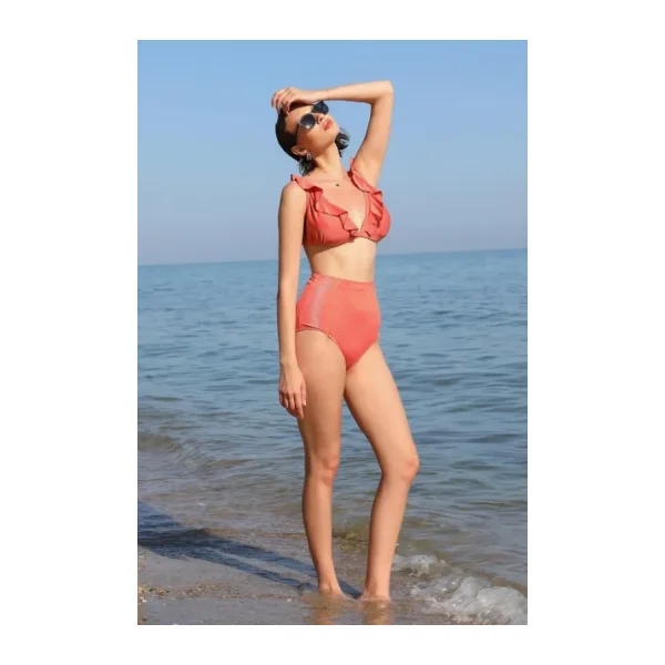 Akbeniz 35010 Üçgen Yüksek Bel Bikini