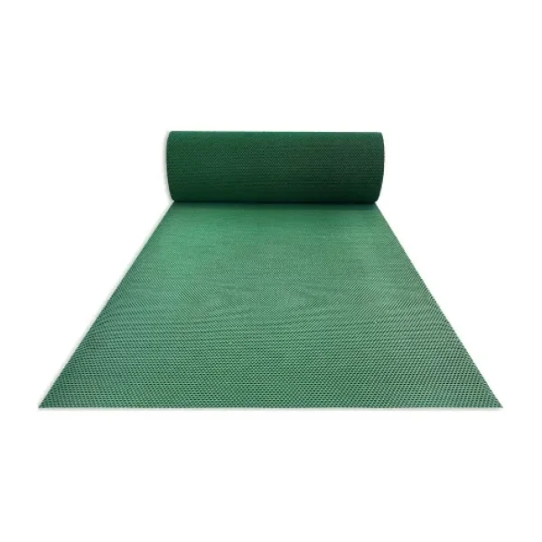 Akseren Zmat Paspas Kaydırmaz Havuz Kenarı Paspası Yolluk Petek Pvc Iç - Dış Mekan Islak Zemin Kaymaz - 90 x 50 cm - Yeşil