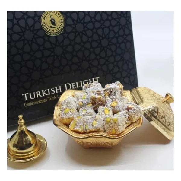 Altıncezve Orhan Efendi Çifte Kavrulmuş Antep Fıstıklı Hindistan Cevizli Lokum 400 G