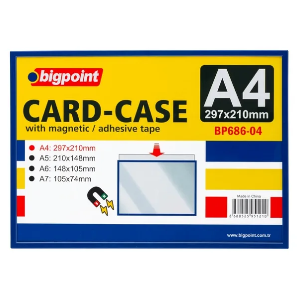 Bigpoint A4 Mıknatıslı(Magnetic) Afiş Muhafaza Kabı X 5 Adet