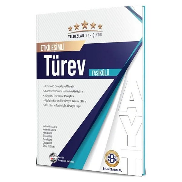 Bilgi Sarmal Yayınları AYT Türev Yıldızlar Yarışıyor Etkileşimli Fasikülü