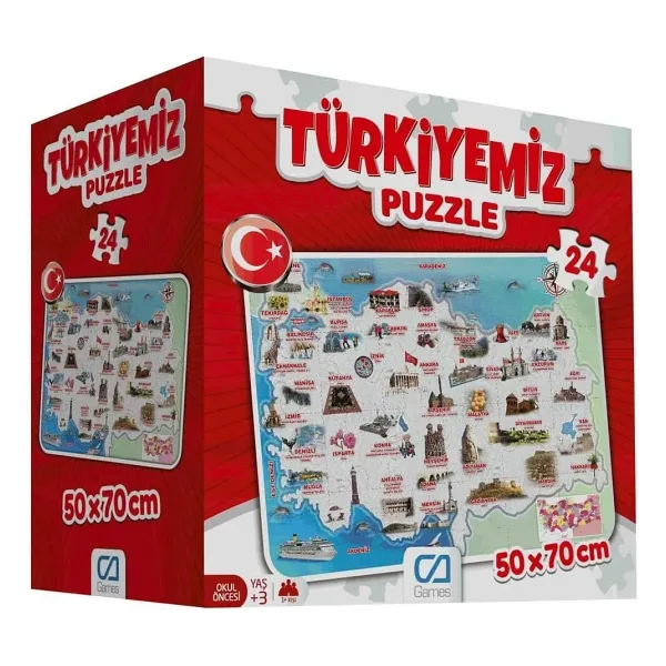 CA Games Türkiyemiz 24 Parça Yer Puzzle 5079
