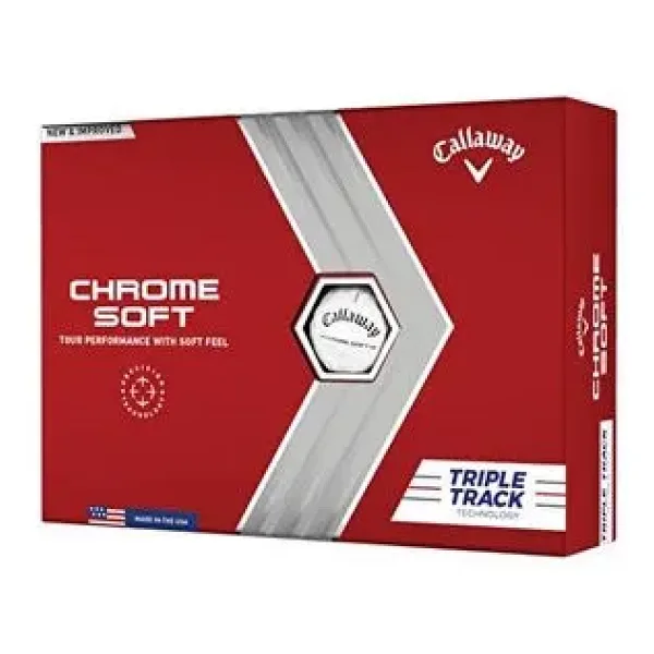 Callaway BL CG Chrome Soft 22 TRPL TRK 12B PK Golf Topu - 3lü