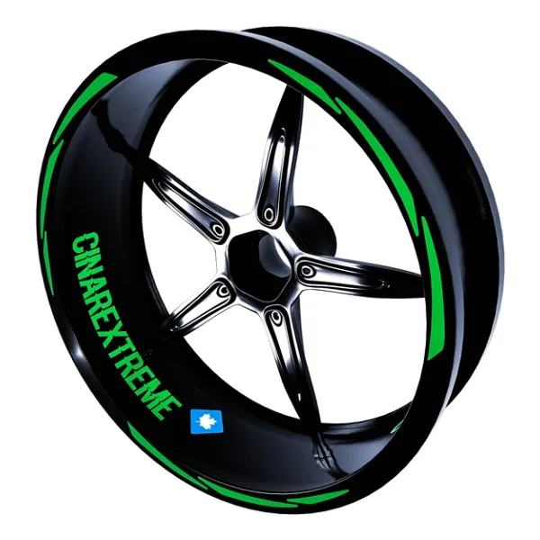 Çınar Extreme 3 Parça Tasarımlı Orman Yeşili Jant Şeridi Sticker