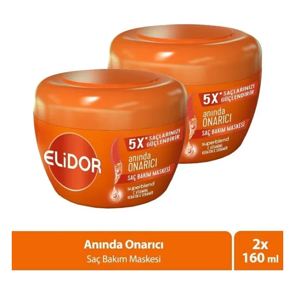 Elidor Superblend Anında Onarıcı 160 ml 2 Adet Saç Maskesi