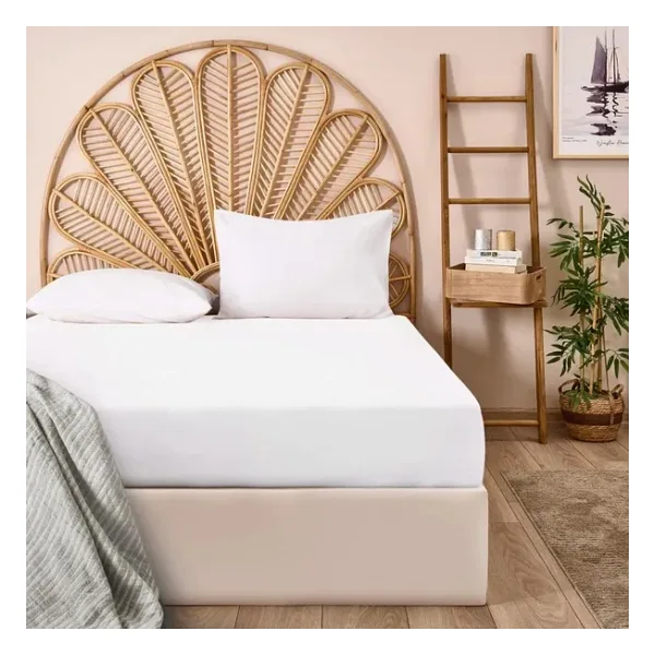 Evidea Soft Basic Beyaz 160x200 Cm Çift Kişilik Lastikli Çarşaf