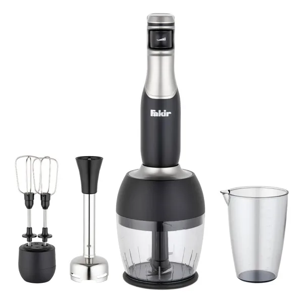 Fakir Speed Lucca 1000 W Black Silver Blender Seti