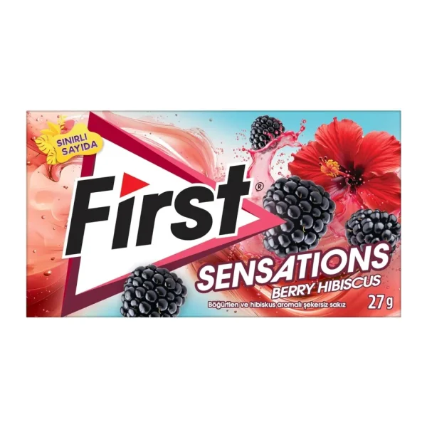 First Sensations Berry Hibisküs Şekersiz Sakız 27 gr