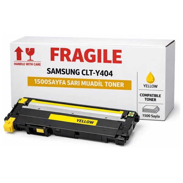 FRAGILE SAMSUNG CLT-Y404 1500SAYFA SARI MUADİL TONER