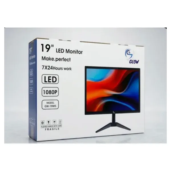 GLOW 19 İNCH LED MONİTÖR HDMI+VGA HOPARLÖRLÜ KUMANDALI
