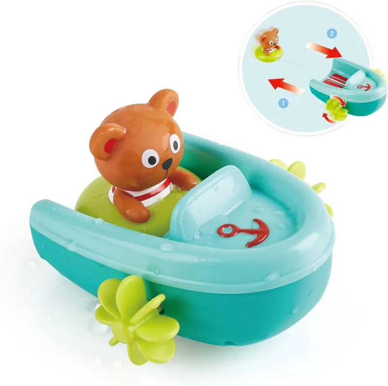 Hape Çek-Bırak Tekne ve Ayıcık Banyo Oyuncağı