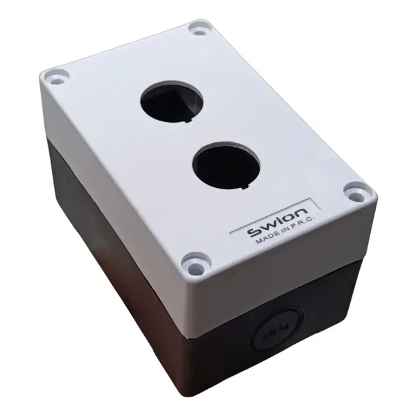 HJ9 22mm Buton Kutusu Gri-Siyah İkili