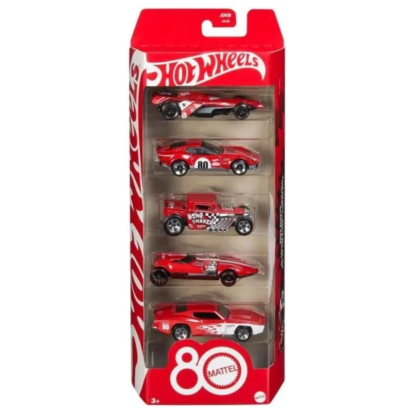 Hot Wheels Mattel 80th Anniversary 5'li Araba Seti JGK08