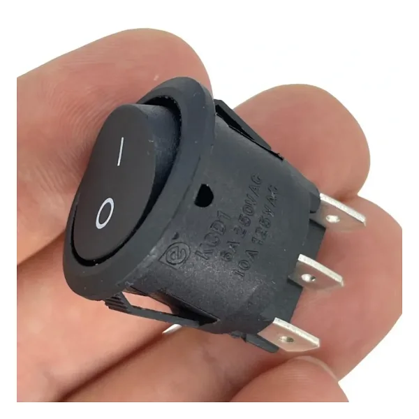 IC-133-6 Yuvarlak Tekne Tipi Anahtar ON-OFF 6P