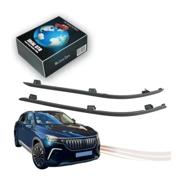 İDEAL OTOMOTİV Togg T10X Ön Tampon Alt Çıtası Sağ & Sol (Gri)