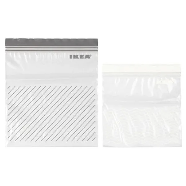 IKEA Istad Kilitli Buzdolabi Poşeti - 50 Adet (25 adet 2,5 litre+25 adet 1,2 litre)