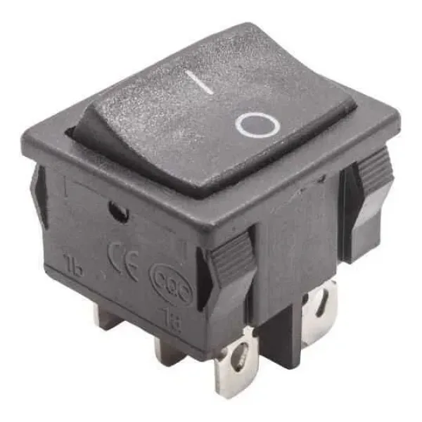KCD4-602 ON-OFF Switch 6 Pin Siyah