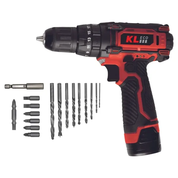 KL Eco KE2220DM-DB 12 V 2 Ah Çift Akülü Darbeli Matkap
