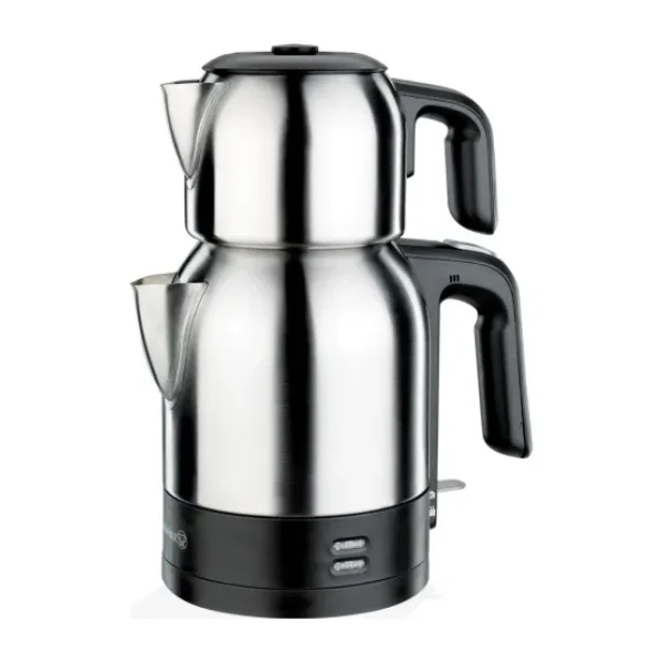 Korkmaz A359-06 Demkolik Satin Siyah 1600 W Çelik Çay Makinesi