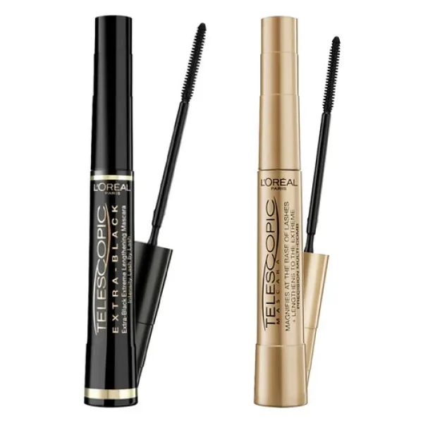 L'Oreal Paris Telescopic Carbon Black + Telescopic Gold Siyah Maskara