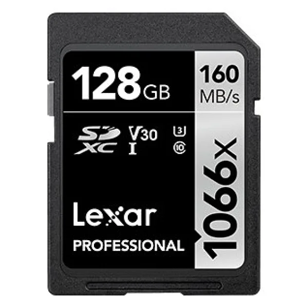 Lexar Professional Silver Series 1066x Class 10 UHS-I U3 V30 128 GB Hafıza Kartı