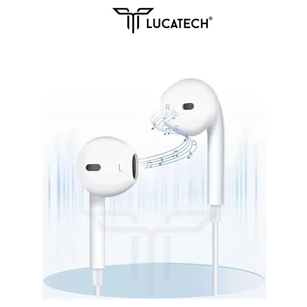 Lucatech Samsung A35 / A55 / A34 / S22 / S23 / S24 Uyumlu Android Uyumlu Type-C Kulaklık - Beyaz