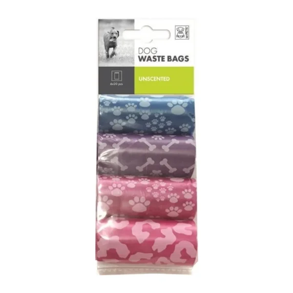 M-Pets M-Pets Dışkı Toplama Poşeti Renkli 4X20PCS
