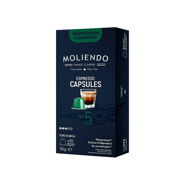 Moliendo No:5 Nespresso Uyumlu Kapsül 10'lu