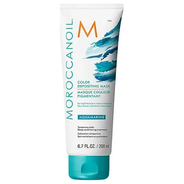 Moroccanoil Color Deposit Mask Aquamarine Renk Tazeleyici Maske 200 ml