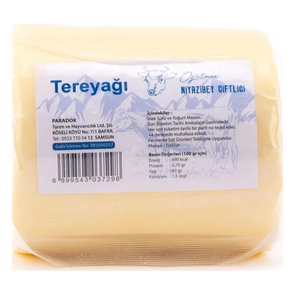 NiyaziBey Çiftliği Doğal Tereyağ 500 gr