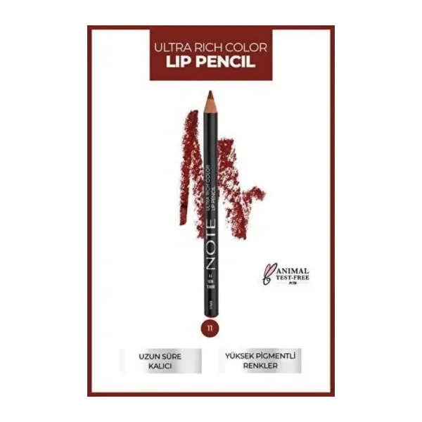 Note Ultra Rich Color Lip Pencil 11 Brick Red Dudak Kalemi