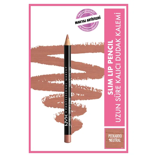 NYX Makeup Slim Lip Pencil Peekaboo Neutral Dudak Kalemi