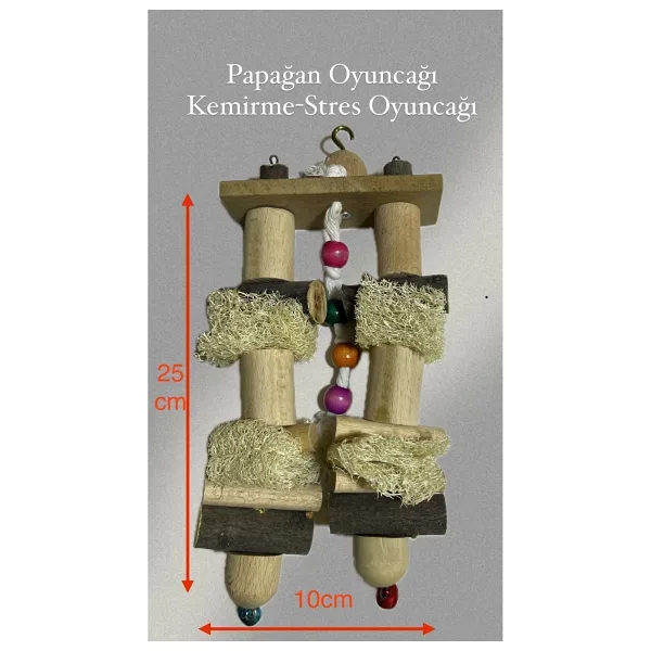 Paks Pet Papağan Stres Oyuncağı,Papağan Kemirme Oyuncağı,Doğal Kuş Oyuncağı,Çiğneme Oyuncağı