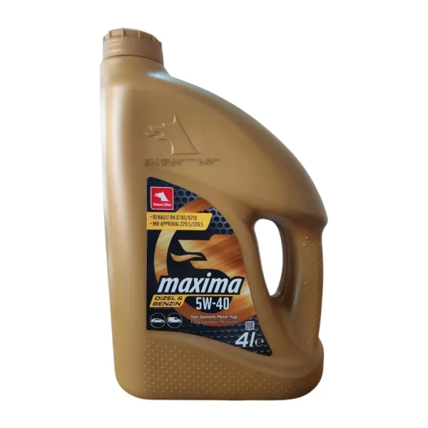 Petrol Ofisi Maxima 5W-40 4 lt Motor Yağı