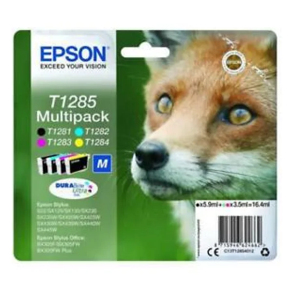 Printpen Epson T1281 T1282 T1283 T1284 4 Renk Uyumlu Kartuş Set