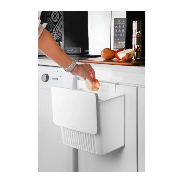 Pyramith Gri 24 Litre Teleskopik Raylı Çöp Kovası (P9156)