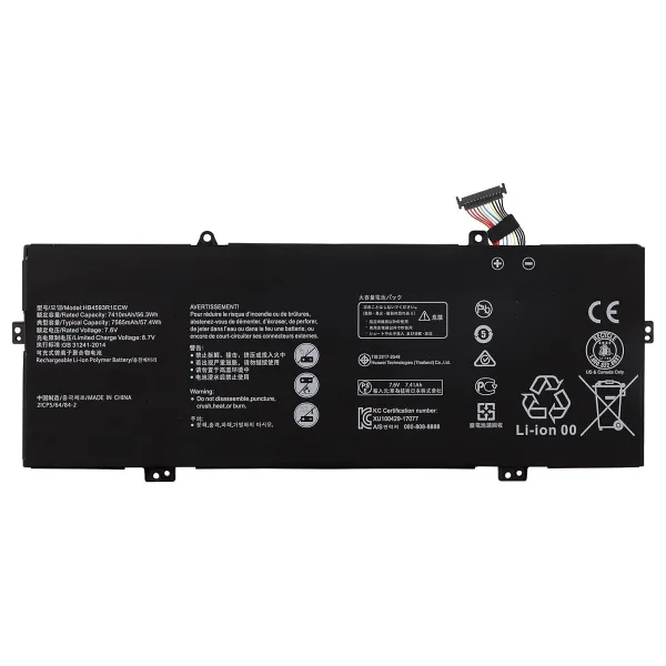 RETRO Huawei MateBook HB4593R1ECW Notebook Bataryası - Ver.2 - 12 Pin