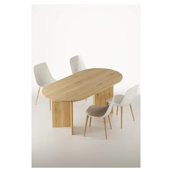 SARMOBİ Harmony Nara (SADECE MASA) Oval Masa 180x75x90 cm Cadiz - Modern Tasarım