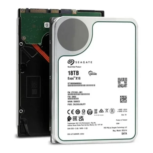 Seagate Exos ST18000NM000J SATA 3.0 7200 RPM 3.5" 18 TB Harddisk