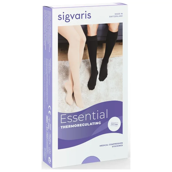 Sigvaris Thermoregulating Premium Seri (Cotton)/Diz Altı /Orta Basınç / A.burun /Ten