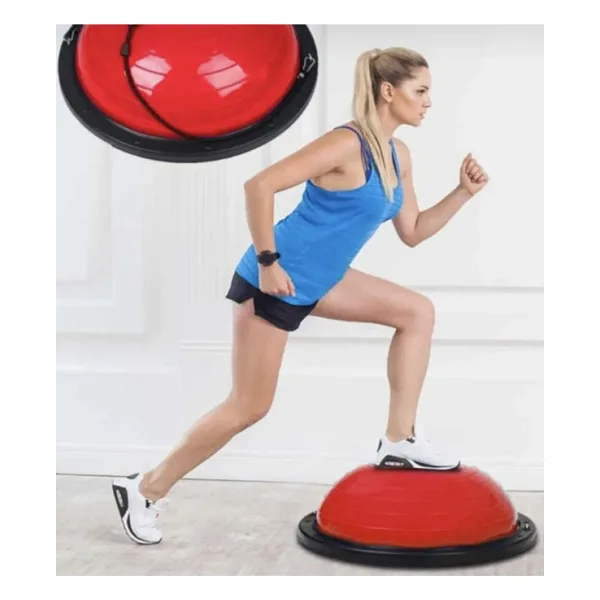 T181 Bosu Ball Yarim Denge Topu Pilates Aleti Direnc Lastikli Pom