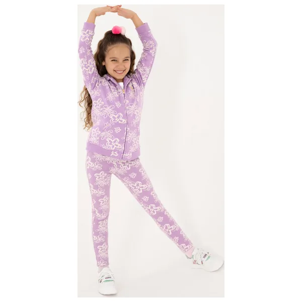 U.S. Polo Assn. Kız Çocuk Lila Tayt 50316760-VR034