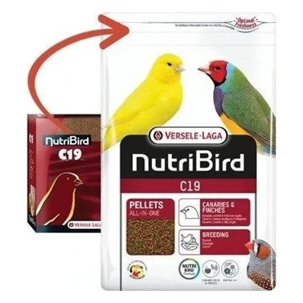 Versele Laga Nutribird C19 Kanarya - Finch Pelet 10 Kg