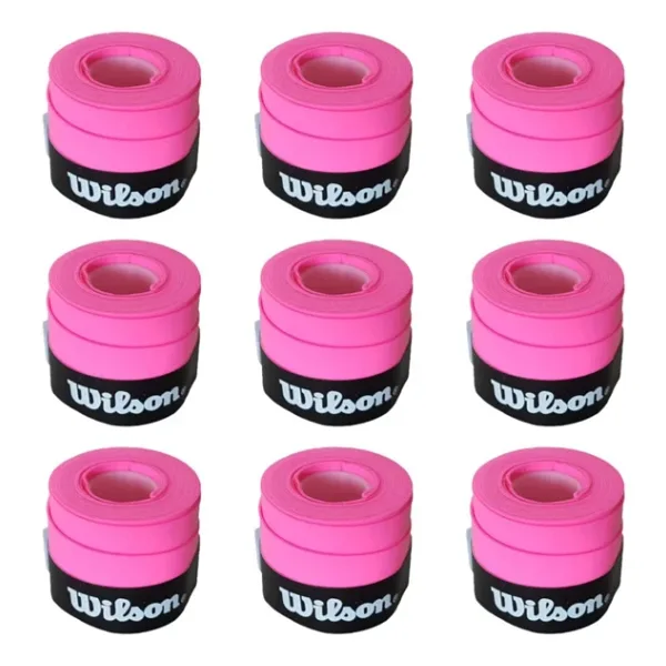 Wilson Comfort Bowl O'grips 9 Adet Grip, Tenis Raketi Gribi Pembe