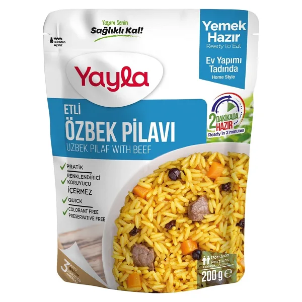Yayla Hazır Etli Özbek Pilavı 200 gr