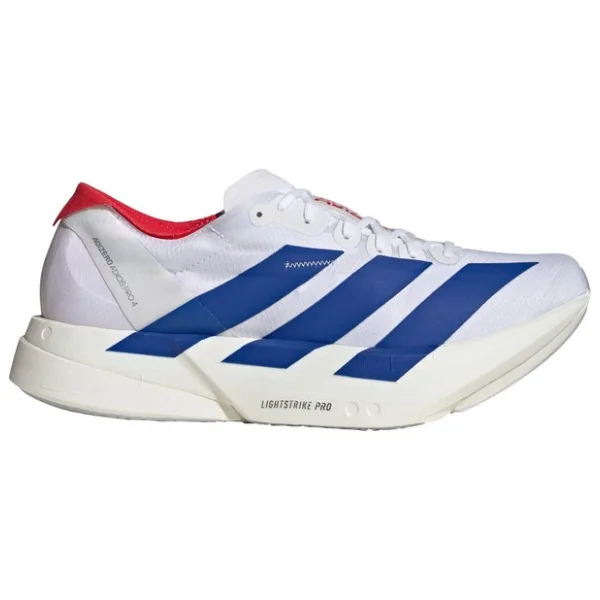 Adidas Adizero Adios Pro 4 JP6624 Beyaz-Mavi Erkek Koşu Ayakkabısı
