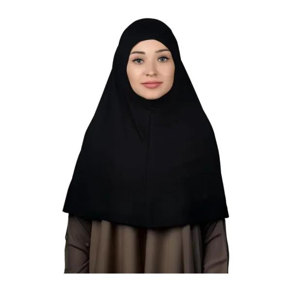 Altobeh Hazır Türban Pratik Eşarp Tesettür Hijab - Namaz Örtüsü (XL), Siyah
