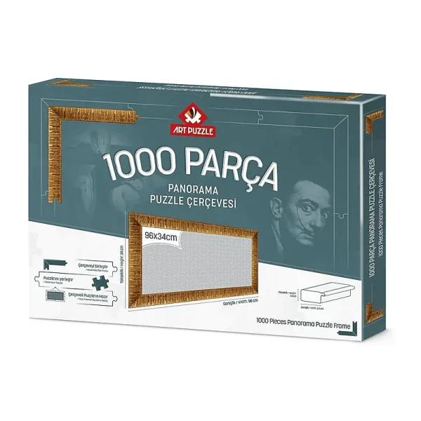 Art Puzzle 1000 Parça Altın Panorama Demonte Puzzle Çerçevesi